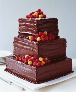 3 layer square cake