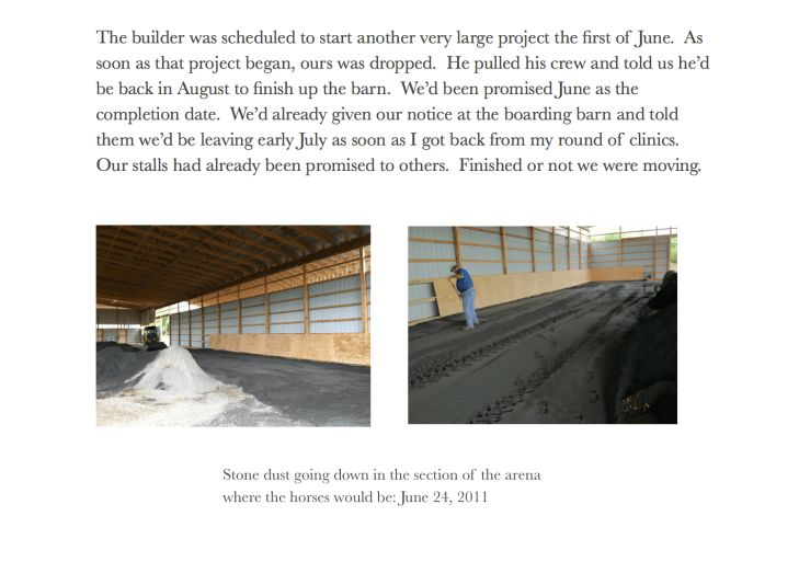 Indy 6 Stone dust spread