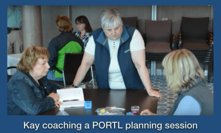 kay coaching Portl planning session