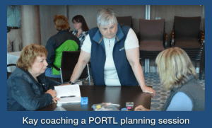 kay coaching Portl planning session