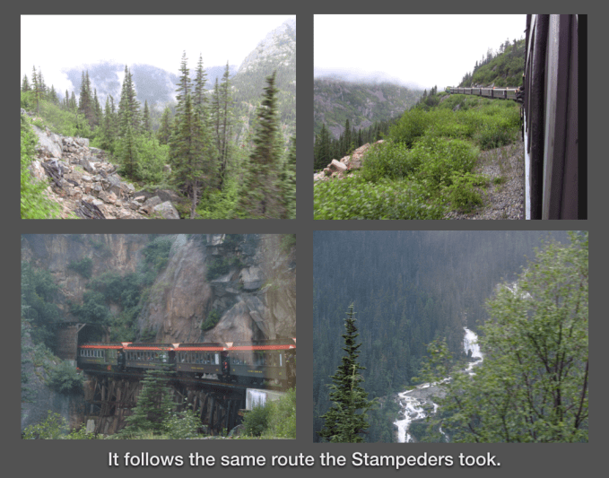 train follows same route