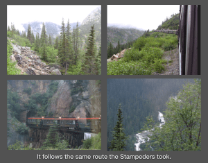 train follows same route