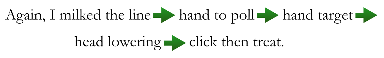 milked line transfer cue